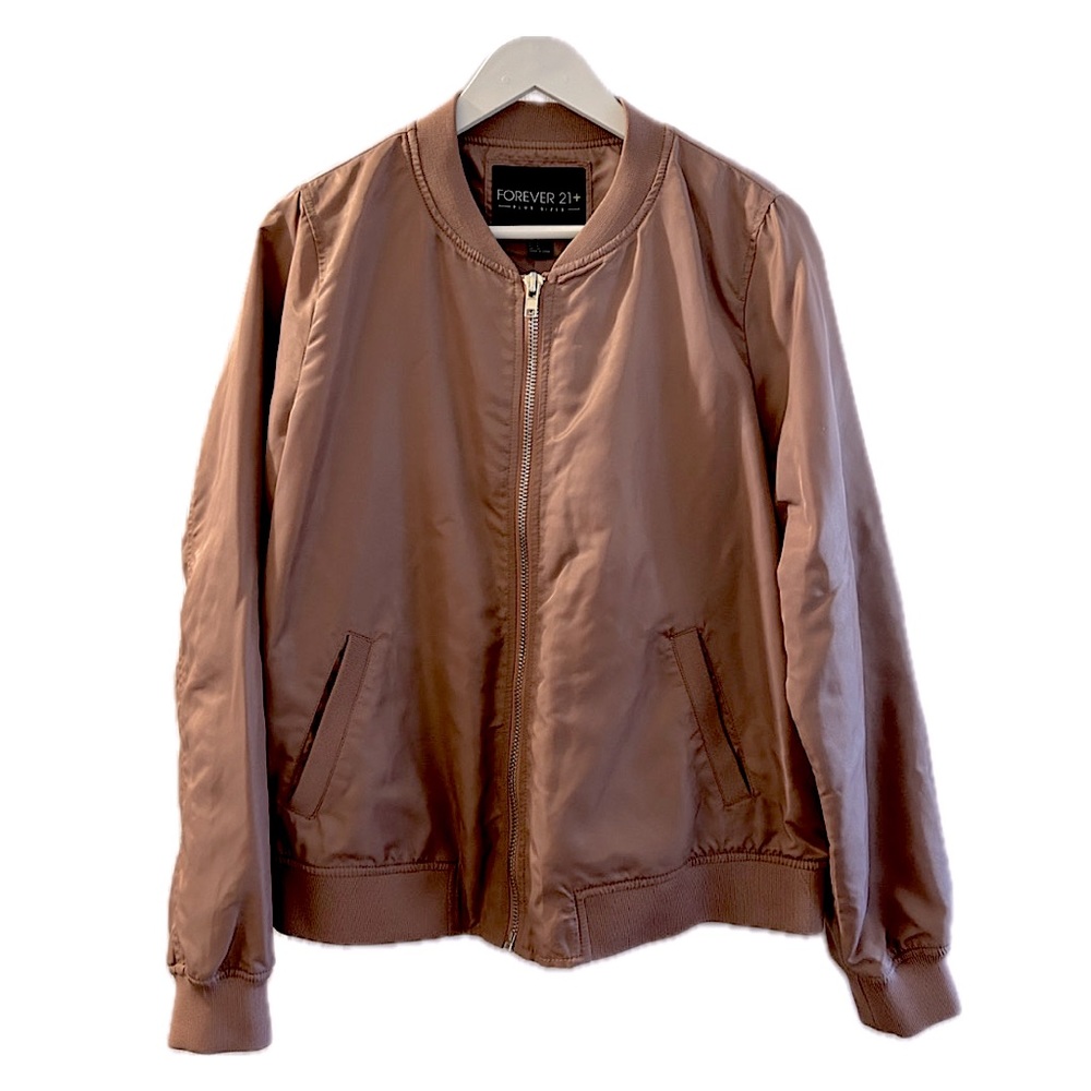 FOREVER 21 Plus pink bomber jacket